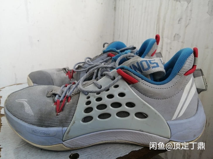 李宁音速七 灰蓝配色 42.5码 损耗如图