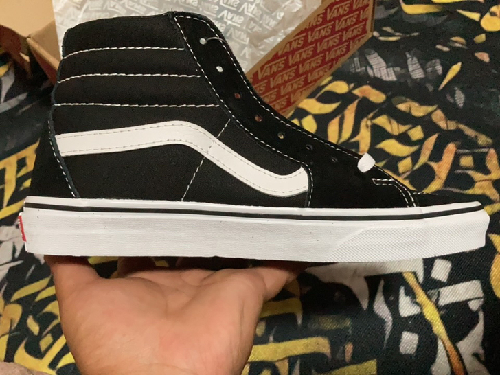 vans sk经典黑白 自穿小了一点 全新...
