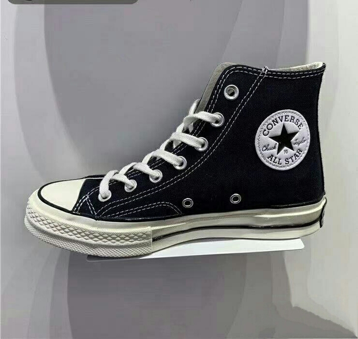 1970s匡威高帮帆布鞋男女同款韩版休闲板...