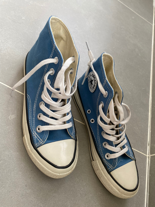 匡威同款帆布鞋，高帮，颜色超好看，百搭！不...