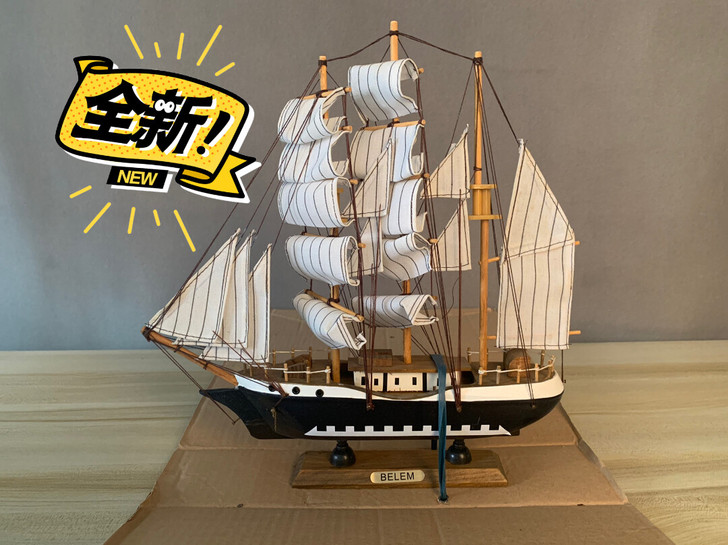贝伦号木质帆船模型摆件