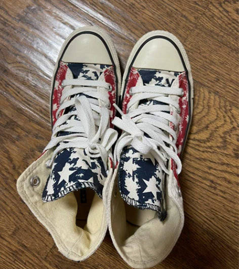 匡威高帮帆布鞋，9成新，39码。专柜正品不...