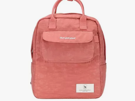 爱华仕双肩包校园大中学生书包女休闲时尚新潮...