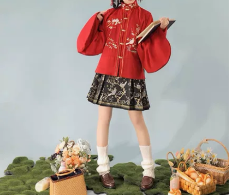 桔屿【春晓】原创汉服女明制立领对襟汉元素百...