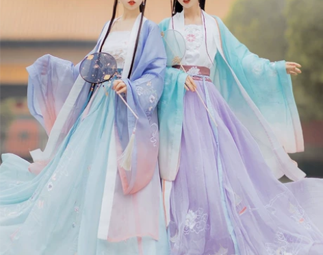 汉服齐腰襦裙白菜价仙楚姬白鹿间大袖衫 m码...