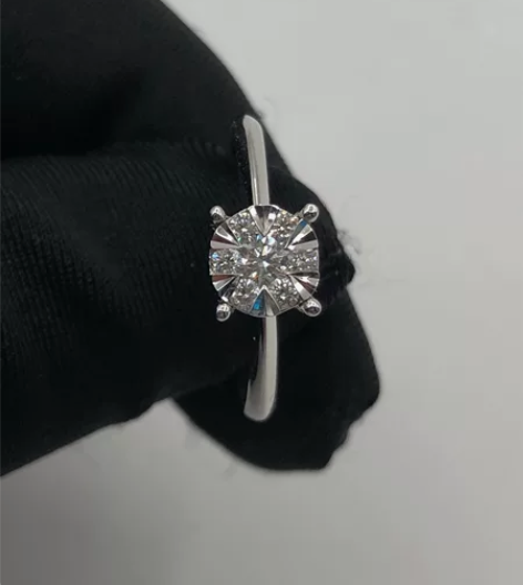 白金钻戒 99新 首饰-戒指/指环/...