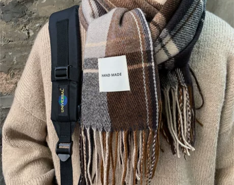 男生围巾2022冬季新款送男友礼物年轻人韩...