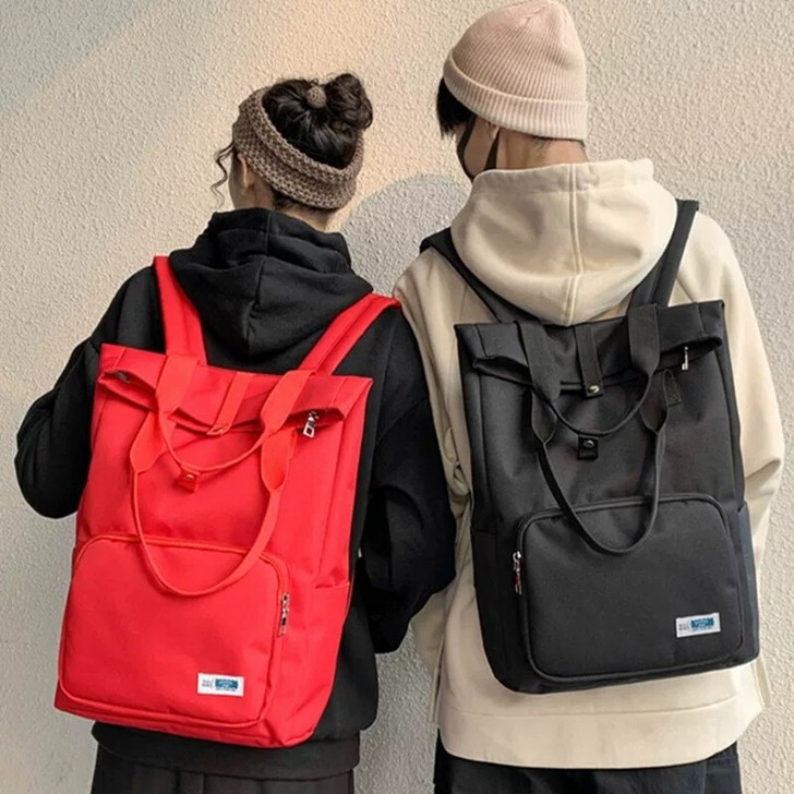 日系ins双肩包防水旅行背包男森系～