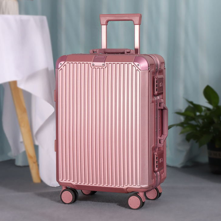 高颜值行李箱女24寸静音防震万向轮密码20...