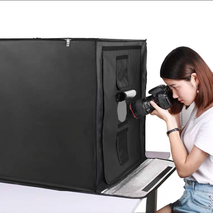 LED迷你小型摄影棚60CM拍照神器买回来...