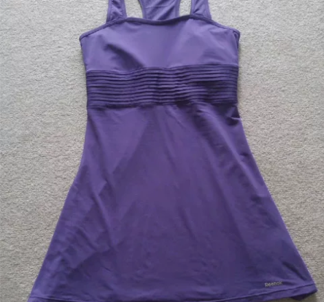 正品保真Reebok锐步 网球连衣裙紫色，...