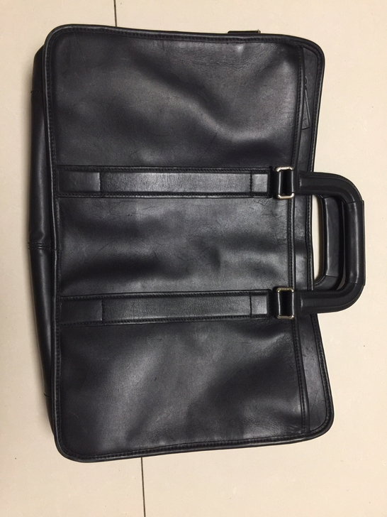 coach蔲驰专柜正品男大号手工全皮手提包...