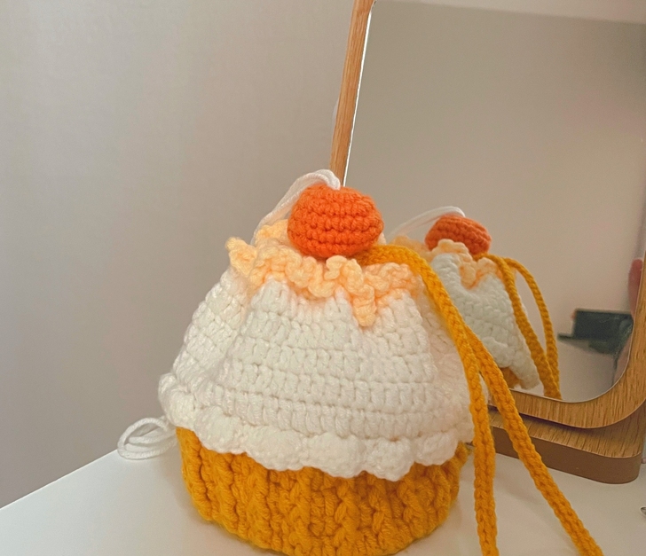 小羊纸杯蛋糕包泡芙花朵手工diy材料包毛线...