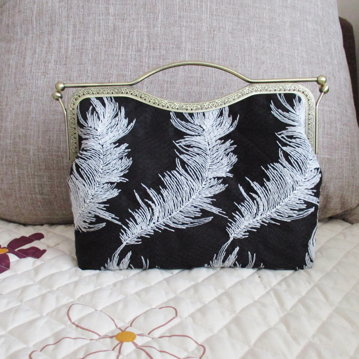 27cm手工布艺diy唇形型口金包材料包复...