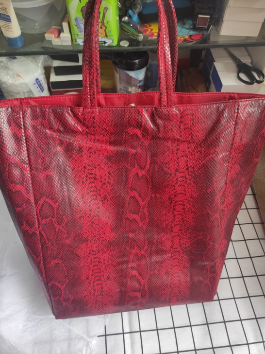 雅诗兰黛手提包蛇皮纹购物包挎包单肩包特价