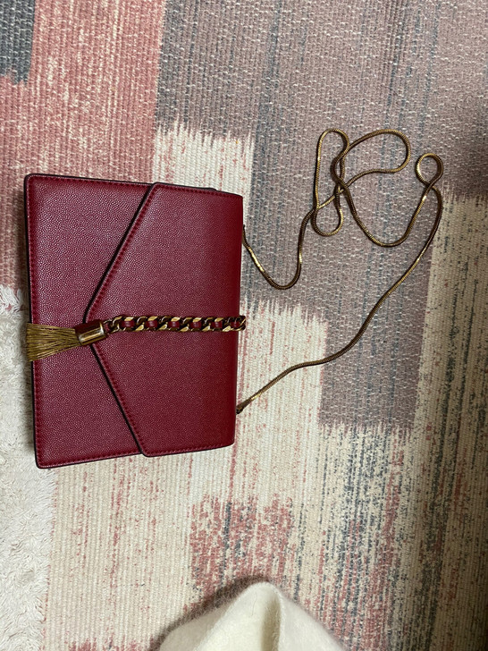 出小CK流苏信封包-红色