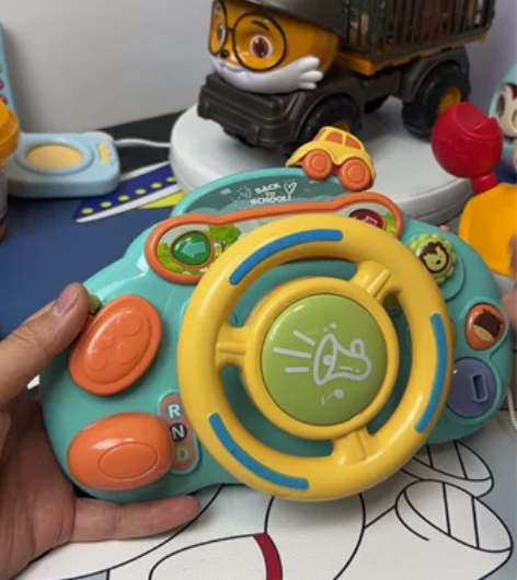 全新包邮！儿童方向盘玩具仿真模拟驾驶车载后...