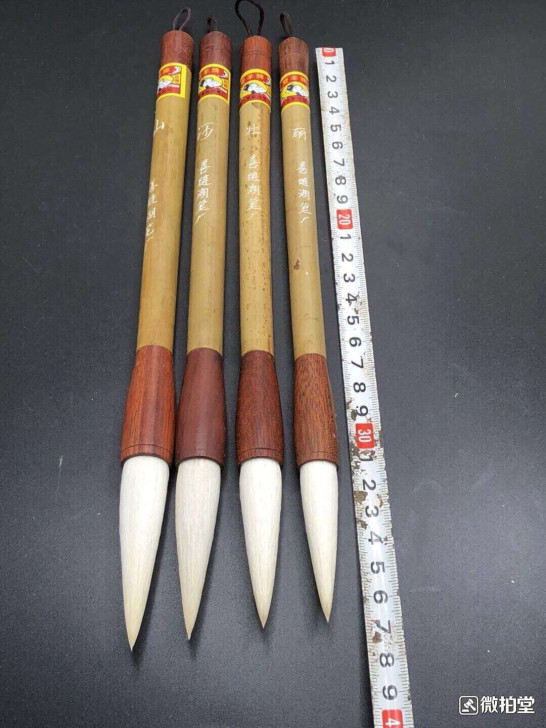 善琏双羊湖笔品名：双羊牌羊毫笔【山】【河】...