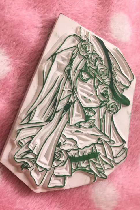 「接定制橡皮章」
