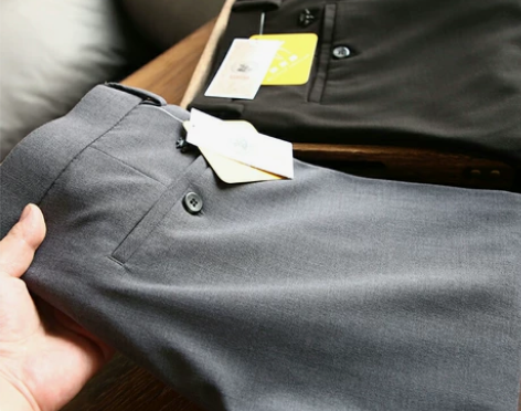 高端抗皱垂顺秋冬新款男士休闲裤百搭正装小直...