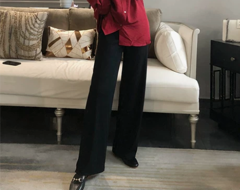 轩轩  垂感很不错  超长宽松拖地休闲裤 ...