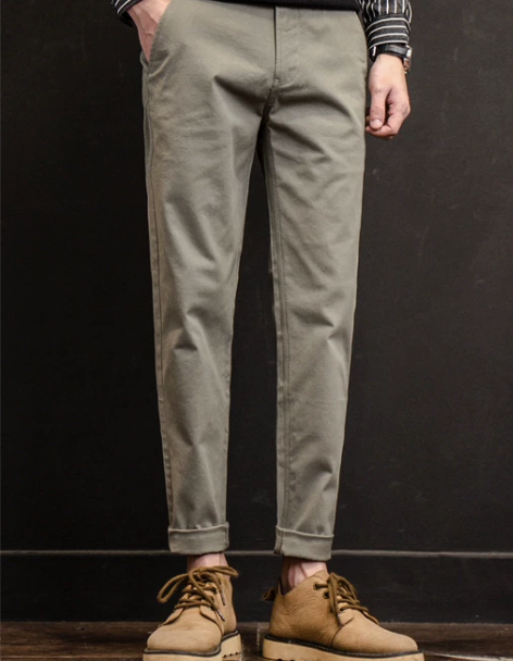 休闲裤男 休闲裤长裤英伦男士商务秋冬季直筒...