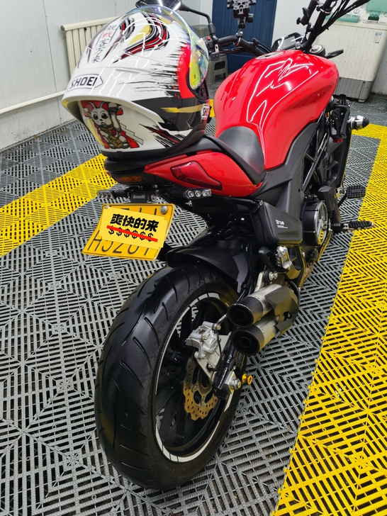 502c 短尾 摩托车牌照架+无损转接头+...