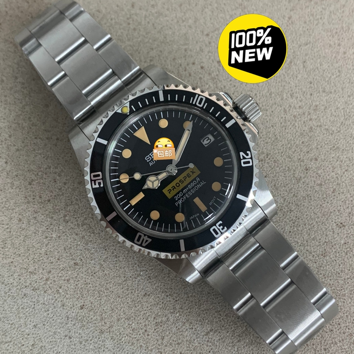 全新复古精工Seiko机械手表316精钢表...