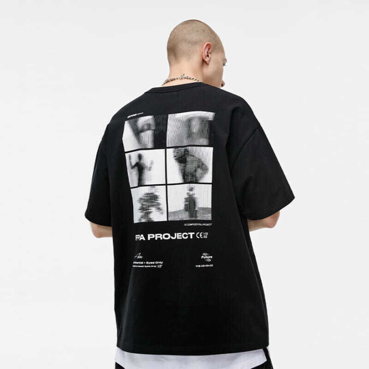 FPA潮流印花短袖t恤国潮牌纯棉宽松圆领夏...