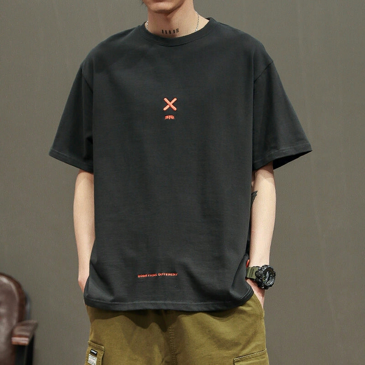 全新 100%纯棉短袖t恤男纯棉ins潮牌...