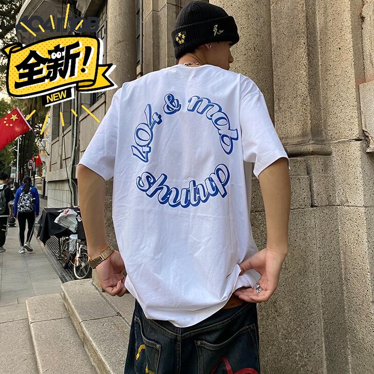 404MOB潮牌21SS新款短袖T恤男in...