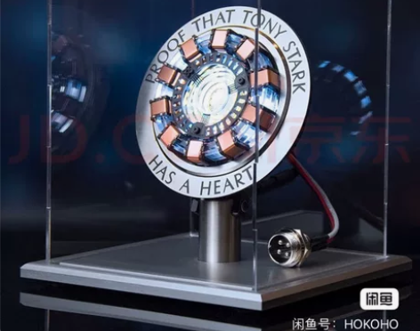 钢铁侠手办MK1方舟反应堆胸灯儿童节礼物心...
