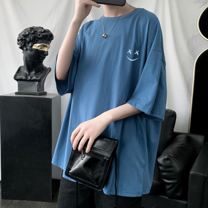 夏季衣服清仓 韩版潮流纯色短袖宽松街头时尚...