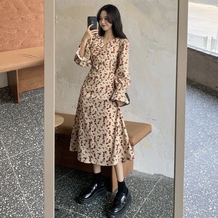 连衣裙碎花长裙