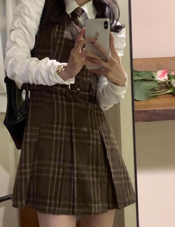 背带裙 仅试穿 没办法我拆了吊牌又穿小了非...