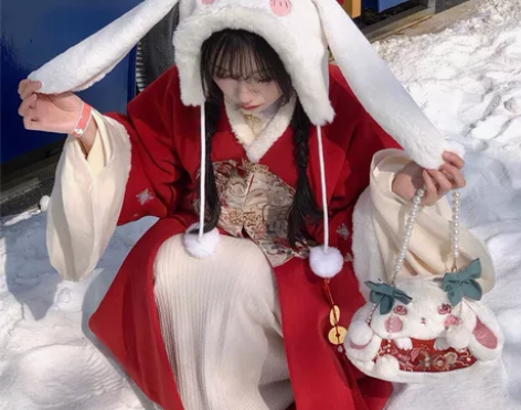 代拍 远山乔【兔兔饭团】兔兔手拎包毛绒帽 ...