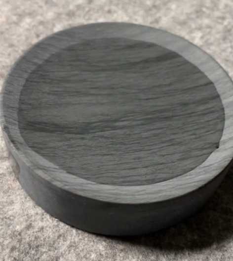 歙砚 海波纹，直径10cm(4寸)，高2....