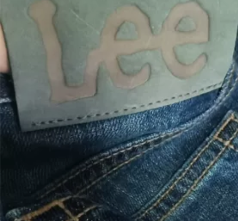 最后2条LEE标准直筒蓝色男牛仔裤，正品出...