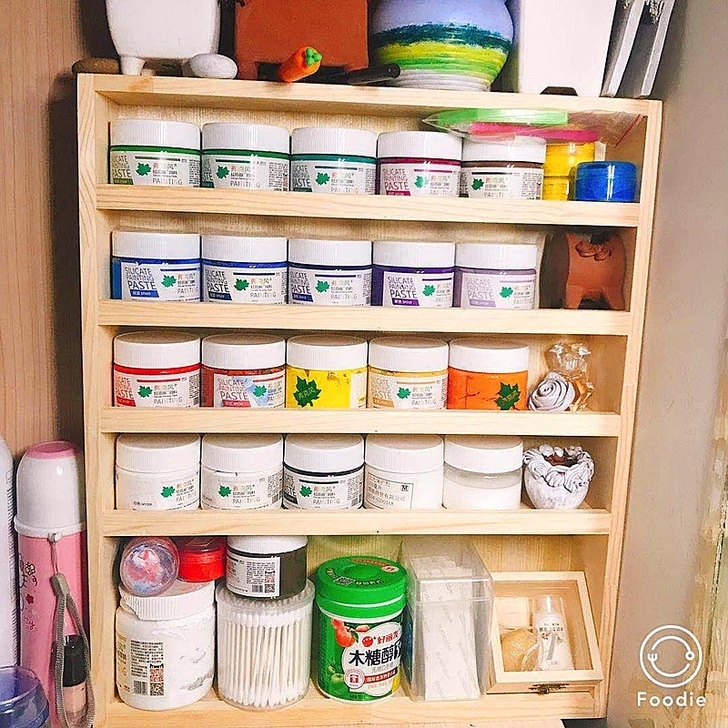 水粉颜料收纳初学者美术马利绘画丙烯收纳柜定...
