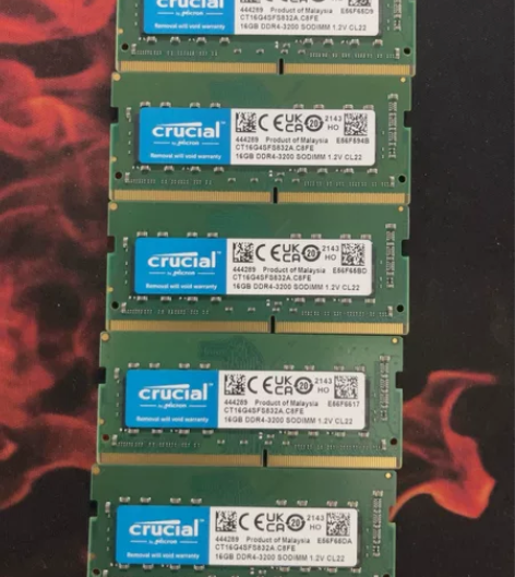 全新英睿达16G DDR4 3200笔记本...