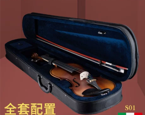 雅卡萨手工小提琴初学者纯实木专业级全实木自...