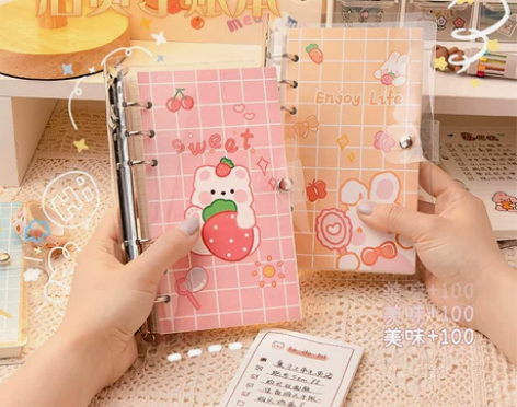 学生手账本活页可拆手帐本笔记本少女心ins...