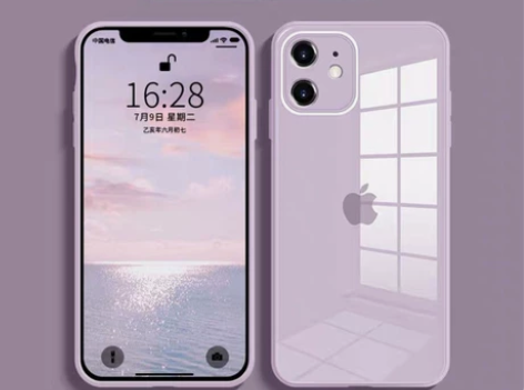 苹果12手机壳12mini液态玻璃壳iPh...