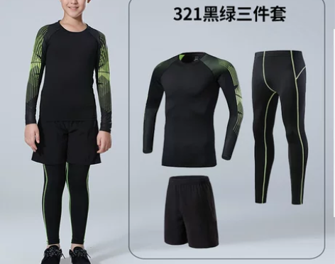 儿童羽毛球服套装男女童小学生长袖训练服速干...