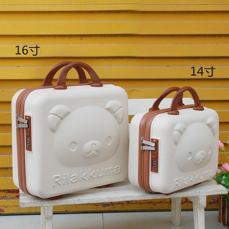 全新出手提行李箱14寸16寸小型密码锁箱卡...