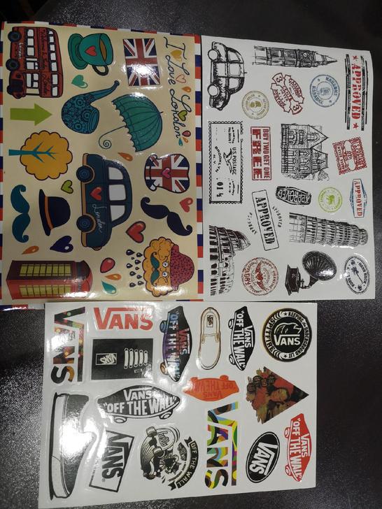 行李箱贴纸三张