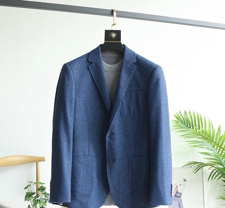 实体店倒闭清仓男士毛呢西装单西外套羊毛50...