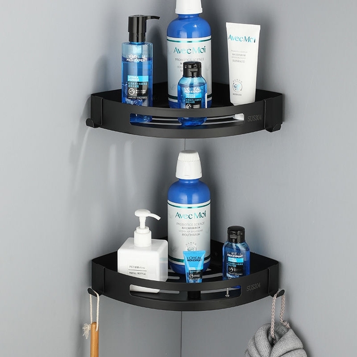 【304不锈钢】卫生间洗手间浴室免打孔置物...