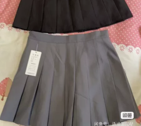 女士百褶裙 黑色m l 110斤内可穿  ...