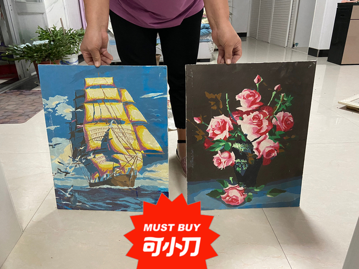 布艺工艺画。 打包收(可小刀)